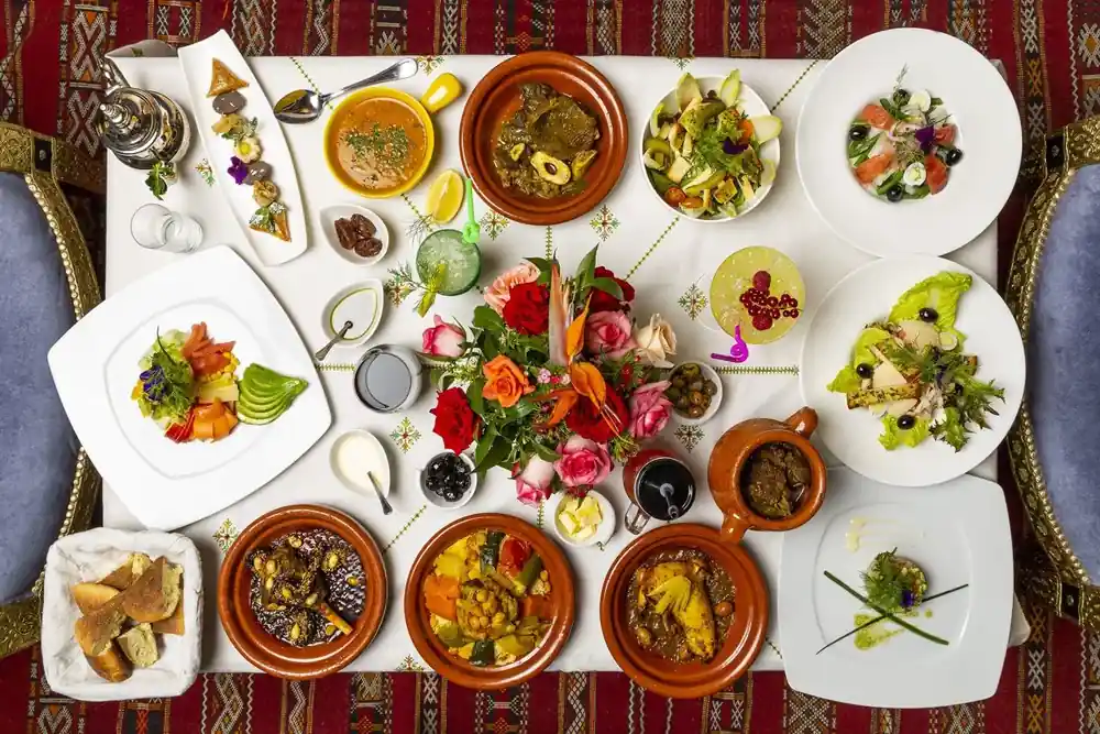 Restaurante marroquí cerca de Jemaa el-Fna en Marrakech