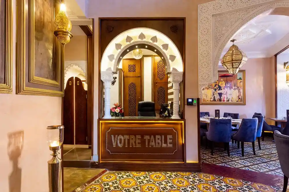 Interior marroquí de Votre Table Marrakech